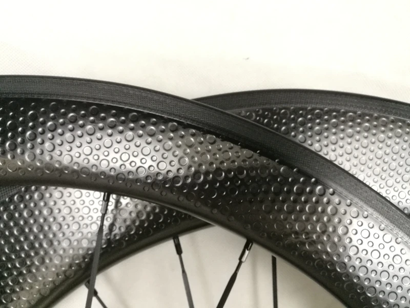 58mm+80mm 700C Road clincer dimple carbon wheels clincher bike wheel bicicleta wheelset | Bicycle Wheel