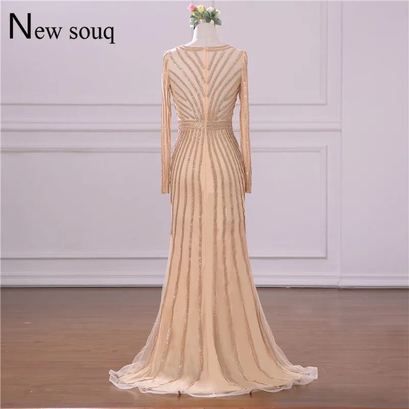 Вечерние платья русалки с бусинами Арабский кафтан Дубай абайя исламский стиль