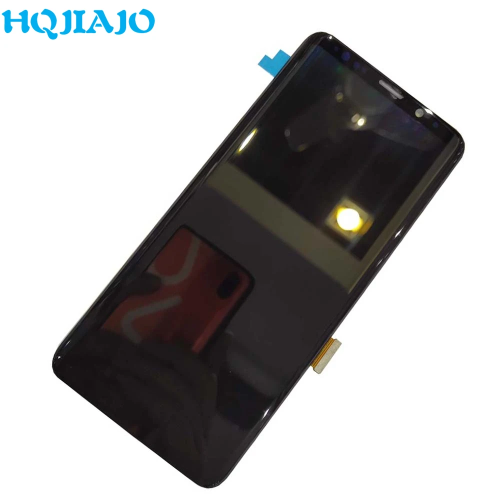 Супер AMOLED тест для samsung Galaxy S9+ G965F G965W сенсорный экран дигитайзер рамка ЖК-дисплея для samsung G965 G965U lcd S9 Plus