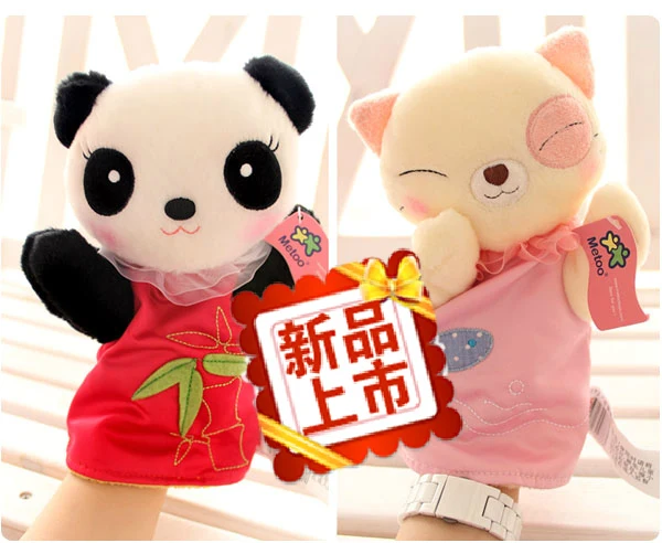 metoo genuine cat hand puppet cute panda plush toy doll fun games gift for shipping | Игрушки и хобби