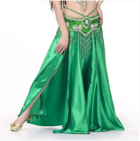 Новинка костюмы для танца живота сексуальные старших атласные раздельные