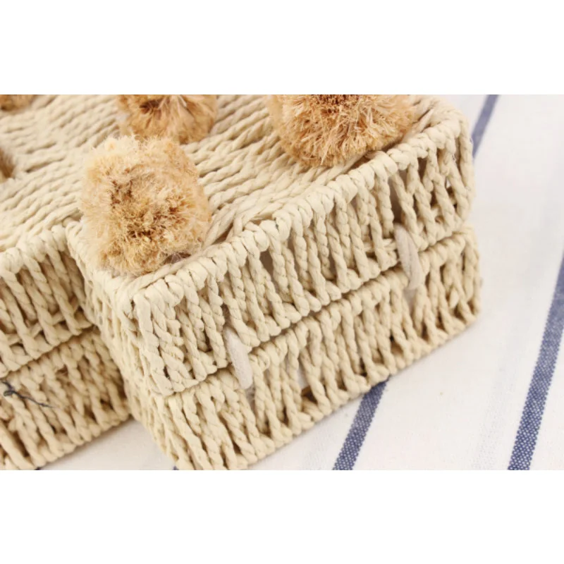 Соломенные пляжные сумки из ротанга для женщин плетеная пляжная сумочка ручной