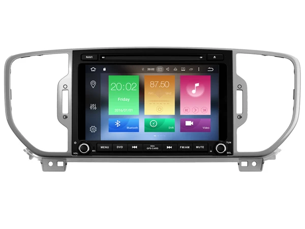 Android 8 0 автомобильный аудио dvd плеер для KIA SPORTAGE 2016 gps мультимедиа головное