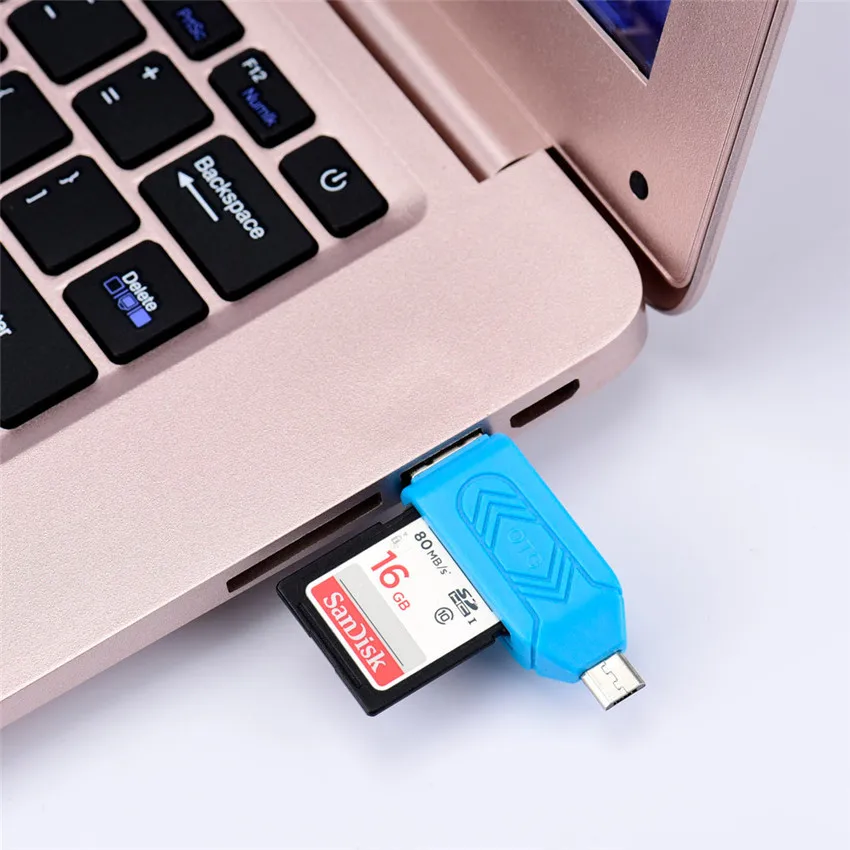 E5 MeCall мини USB 2 0 + OTG Micro SD/SDXC TF кард-ридер адаптер U диск | Компьютеры и офис
