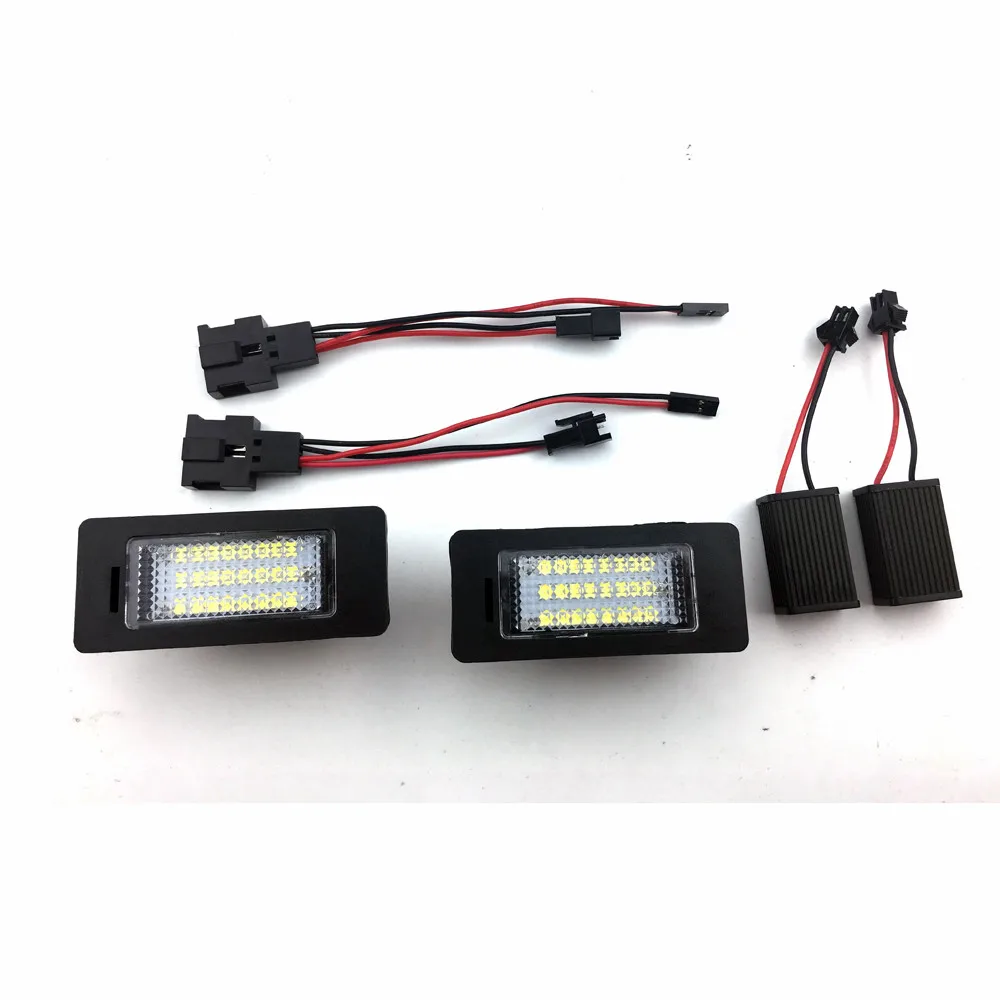 2 шт. 24SMD светодиодный номерной знак светильник Подходит для Audi A1 8X / A3 8V A4 S4 B8 A5 S5