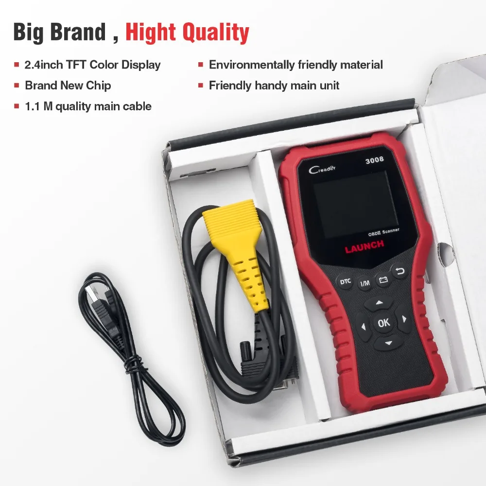 Автомобильный сканер LAUNCH X431 CR3008 OBD2 диагностический инструмент для считывания