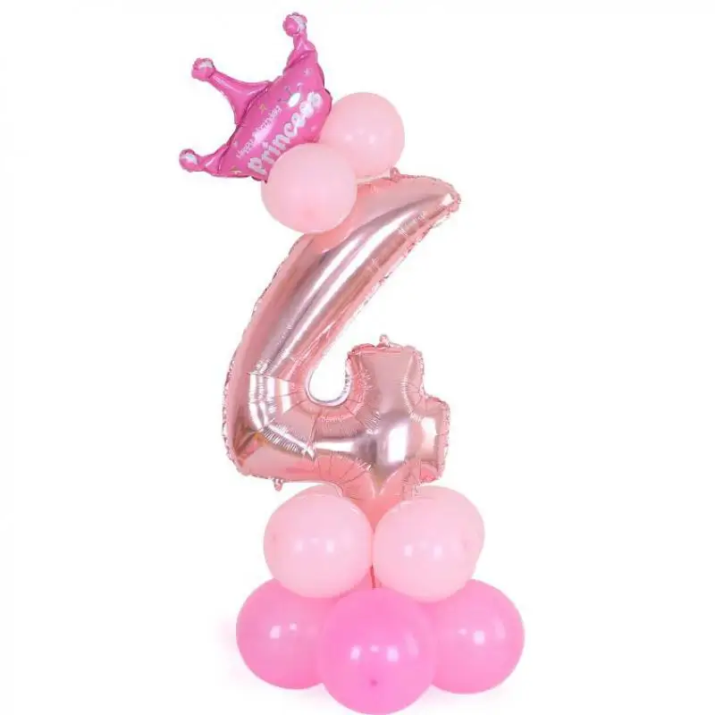 Детский воздушный шар для вечеринки на день рождения цифровой номер палка синий
