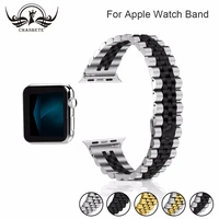 for apple watch band 42 44mm black gold stainless steel bracelet buckle strap clip adapter for apple watch iwatch band 38 40mm