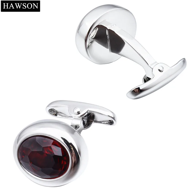 HAWSON многоцветные циркониевые запонки для мужчин модные высококачественные