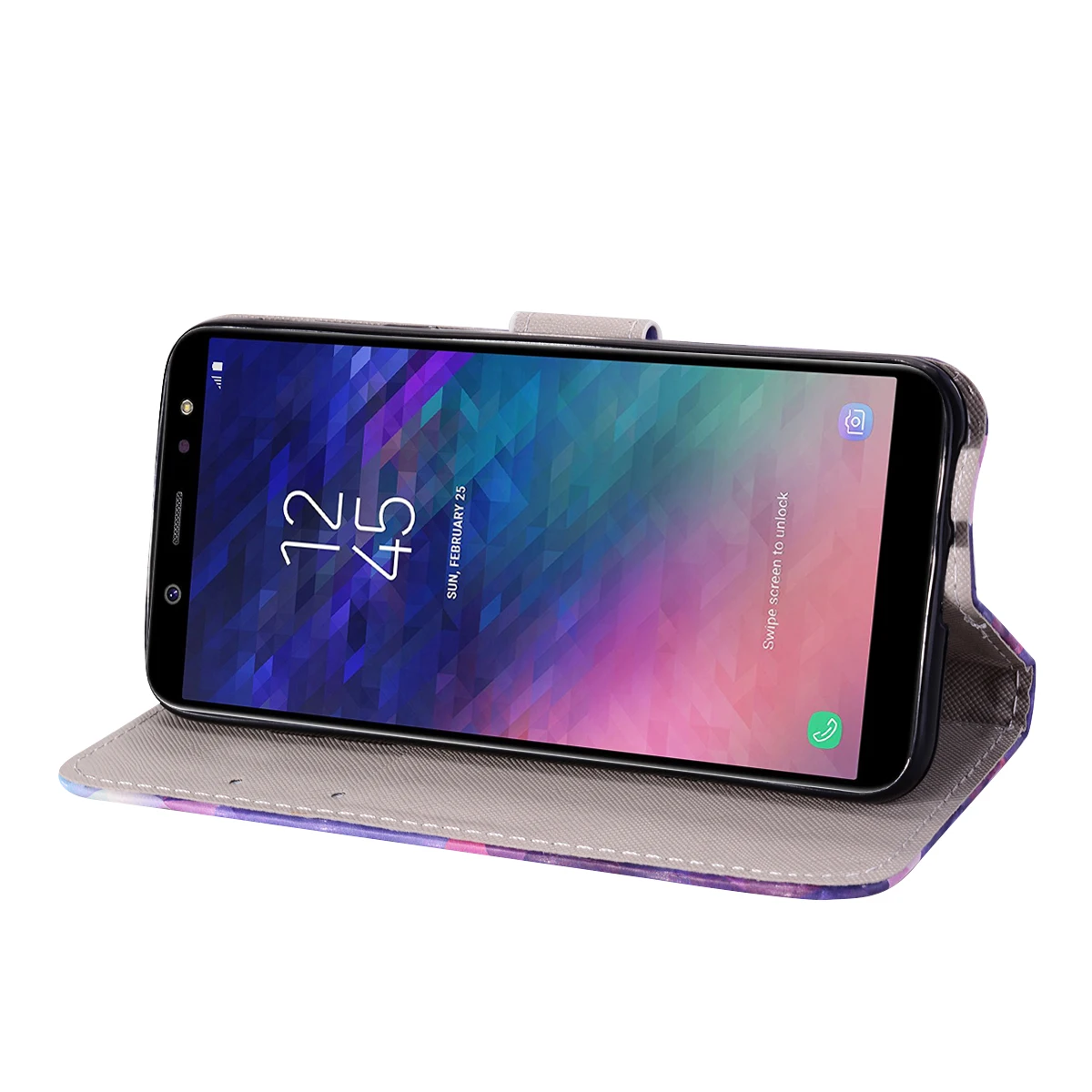 Флип чехол для Samsung Galaxy A6 2018 SM A600GN A600 A600FN телефона A600FN/DS 3D кожаный 5