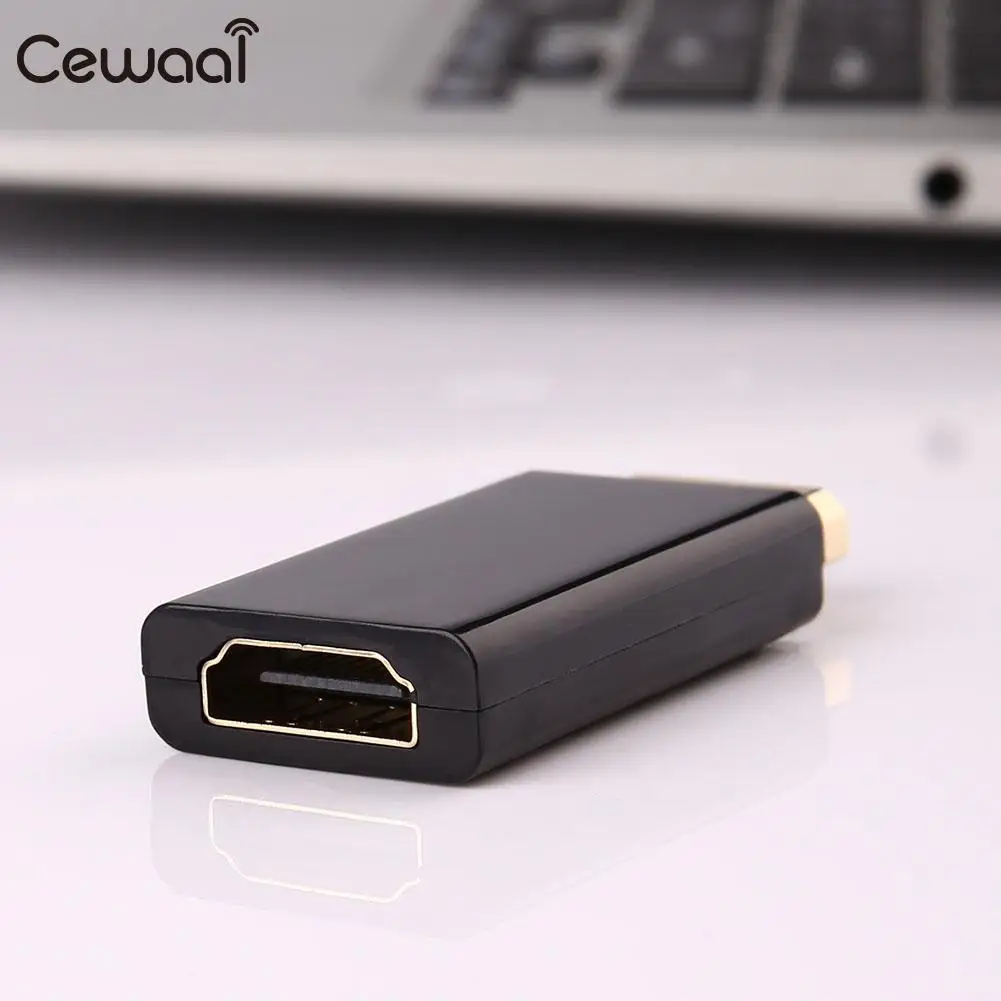 Plastic Shell Black Display Port DP Male To HDMI Female Adapter For HDTV FE | Электроника