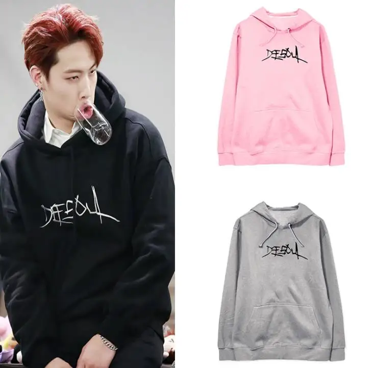 Got7 jb Ник defsoul уникальные буквы печати kpop толстовки для мужчин женщин мода унисекс пуловер флис/тонкая Толстовка