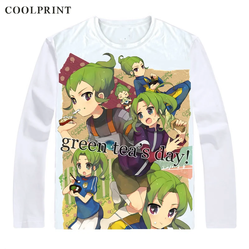 Coolprint Midorikawa Ryuuji T Shirt Inazuma Eleven Ares no Tenbin Men T-shirt Casual Vintage TShirt Printed Long Sleeve Shirts | Мужская