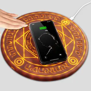 10w universal magic circle wireless charger qi wireless fast quick charging pad for iphone x xs 8 samsung huawei honor xiaomi free global shipping