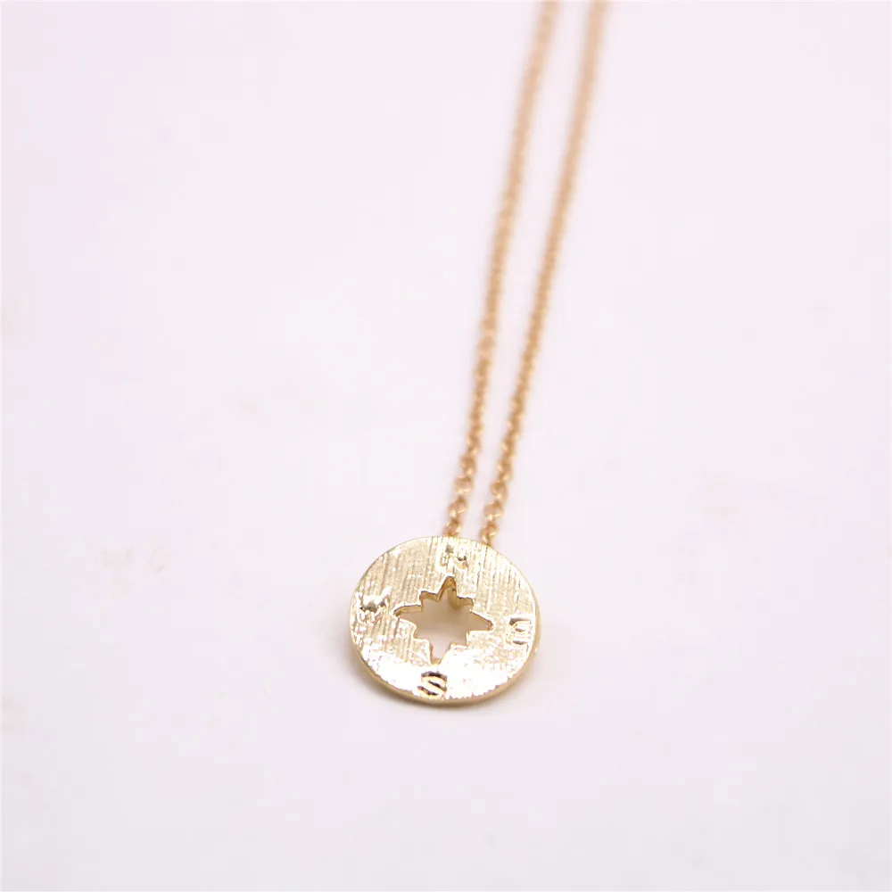 Модные ожерелья простое ожерелье с дизайном Компас Для женщин |compass necklace|fashion