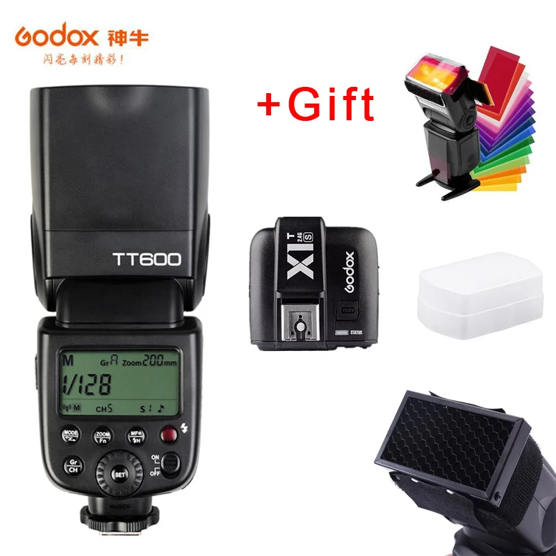 Вспышка для камеры Godox TT600s Speedlite 2 4G Беспроводная вспышка с триггером Master Slave HSS TTL