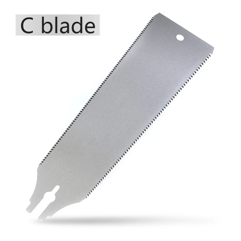 C-Blade Японский пила SK-5 Сталь ручная пила 3-край пила по дереву ryoba ласточкин хвост с несколькими дисковыми пилами для обработки зазубрин на бревна для обработки лесоматериалов для обрезки - Цвет: C-Blade