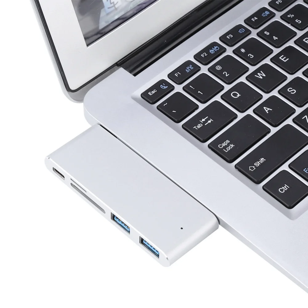 Алюминиевая модель USB 3 1 Hub Type C 0 разветвитель адаптер TF Micro SD кардридер для Macbook Air