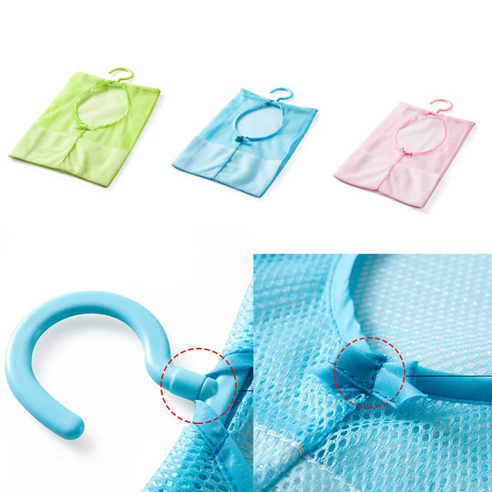 1Pcs Hang Mesh Bag Clothes Storage Laundry Bags Hanging For Bathroom Organizer Closet Rack Hangers New | Дом и сад