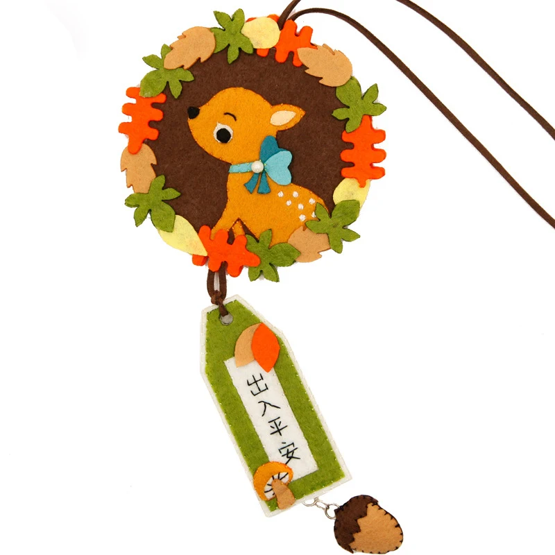 

Украшения ручной работы с оленями, нетканые поделки ручной работы, сумка для шитья, подвеска, фетровая упаковка «сделай сам»