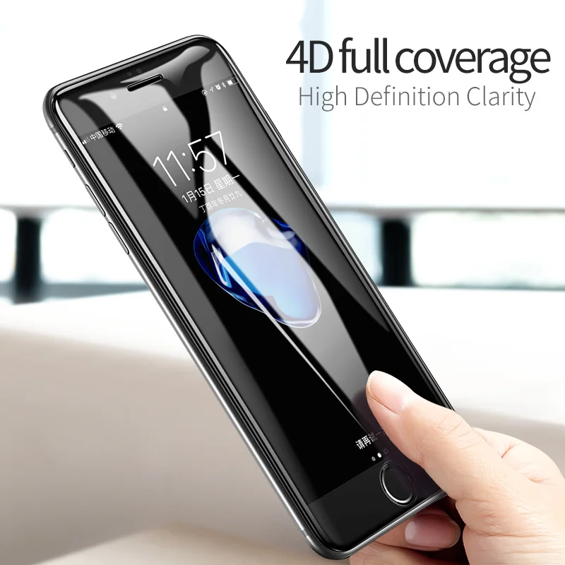 Msvii для iphone 6 Защитная пленка для экрана из закаленного стекла для iphone 6 Plus пленка для экрана изогнутая 4D для iphone 6 6s Plus 4," 5,5"