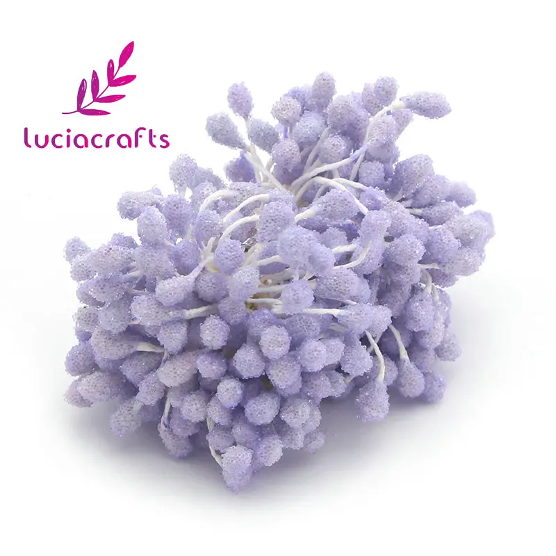 Lucia crafts 550 шт./лот 5 мм стеклянные тычинки с цветочным рисунком для украшения торта