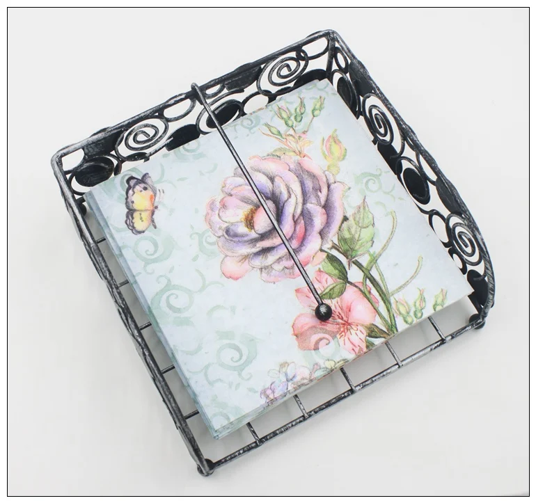 Еда класс Бумага салфетки с цветочным принтом для праздников и из ткани