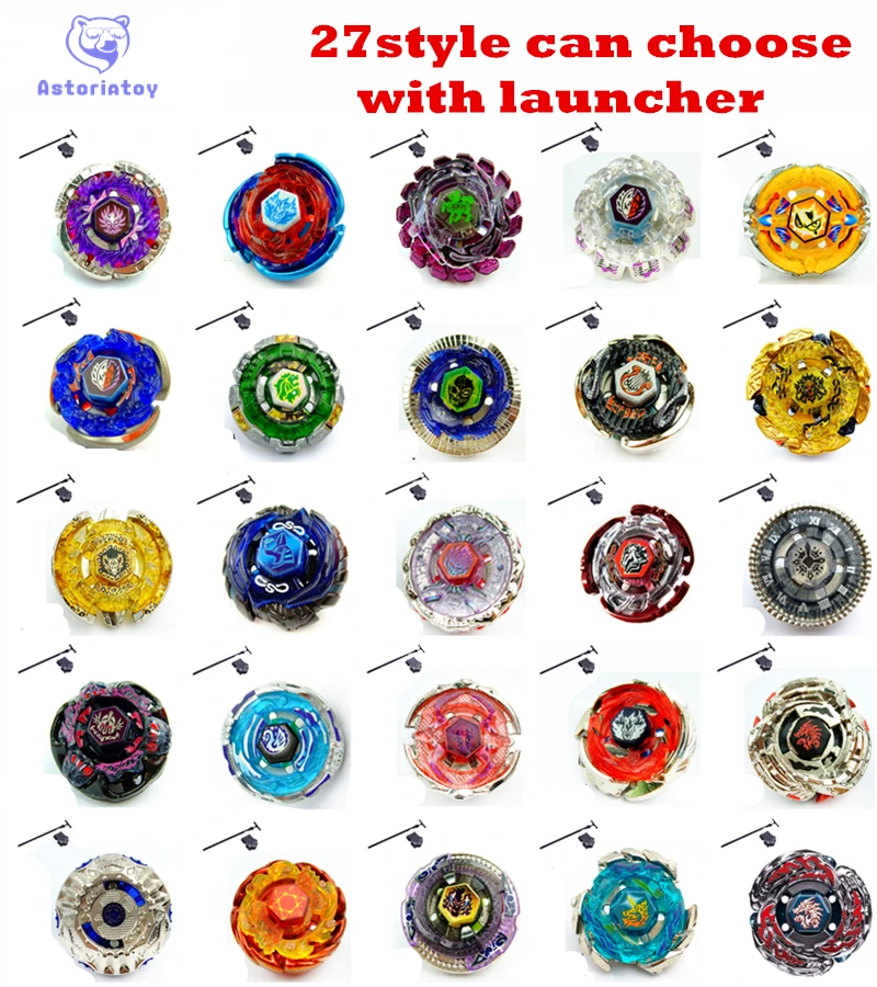 

27 style can choose 1pcs blade Metal Fusion 4D System Battle Top Metal Fury Masters with Launcher BB105 BB119 BB120 BB122