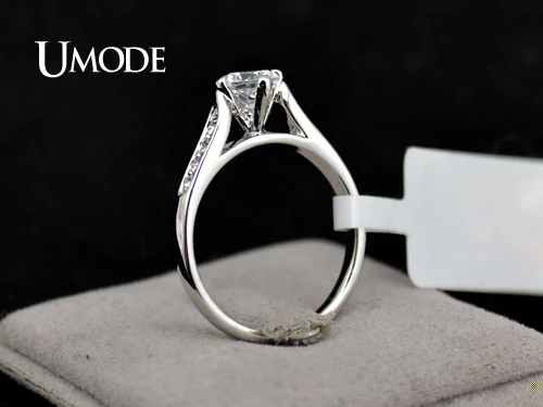 UMODE Новинка 2014! Обручальные кольца для женщин классические женские помолвки с