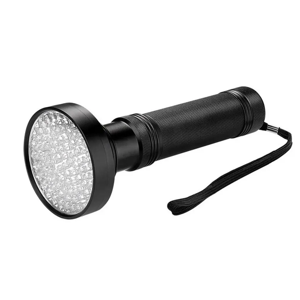 100 LED 395nm УФ Фонарик Ультрафиолетовый фонарь детектор света для собак кошек мочи