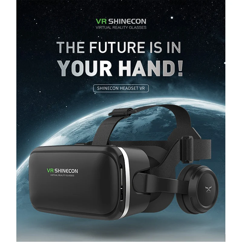 CARPRIE VR/AR Очки виртуальной реальности гарнитура Shinecon универсальные 3D очки в