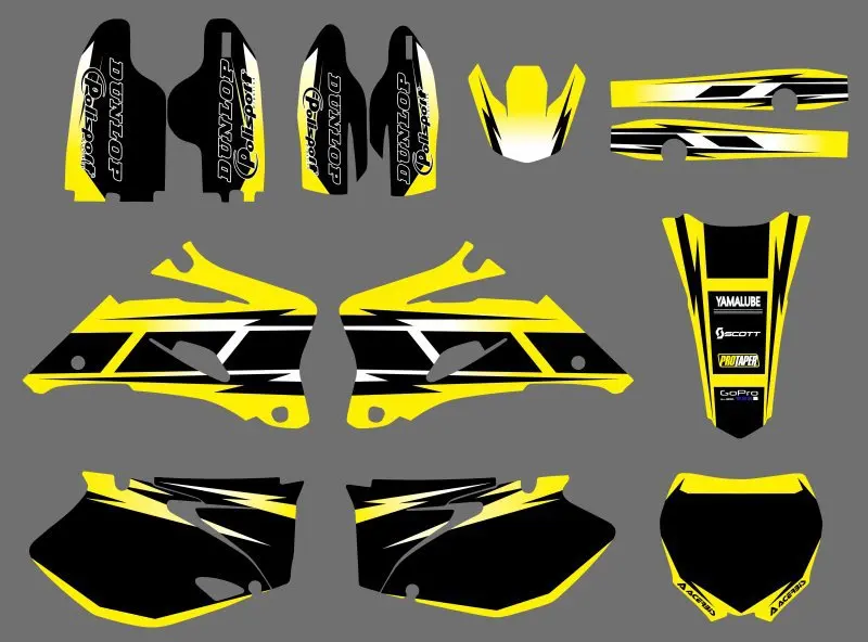 Графические и Фоновые наклейки наборы для Yamaha YZ250F YZ450F 2006 2007 2008 2009 YZ 250F 450F YZ250 YZ450