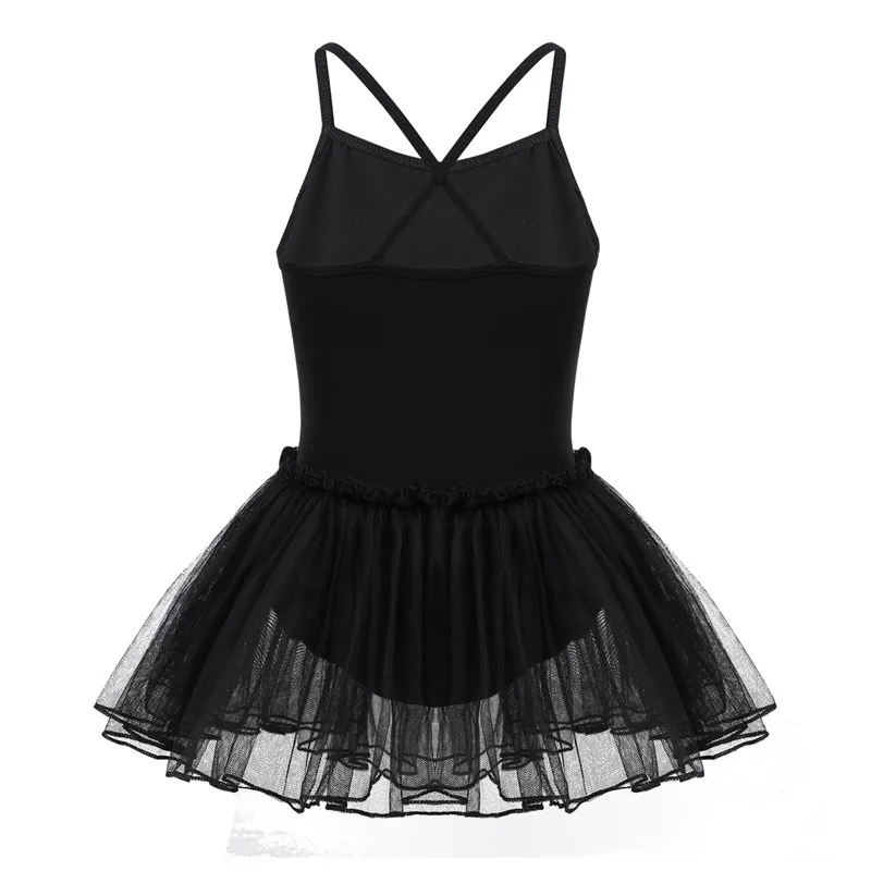 Black Kids Girls Children Dance Costume Shiny Letters Shake It Off Printed Ballet Gymnastics Leotard Tutu Dress Dancewear | Тематическая