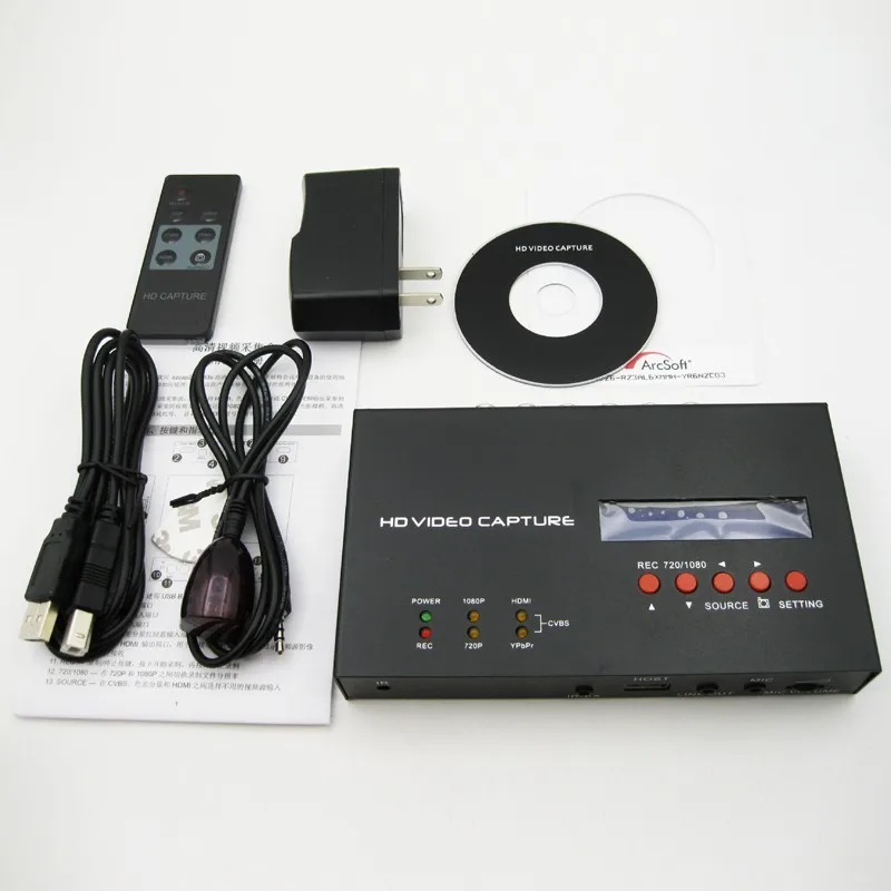 Ezcap USB 2.0 1080 P HD плата видеоввода микро-hdmi / YPbPr рекордер игры видеозахвата с один