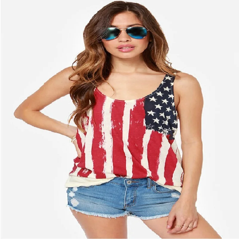 Летняя и осенняя шифоновая трикотажная Женская футболка без рукавов с принтом