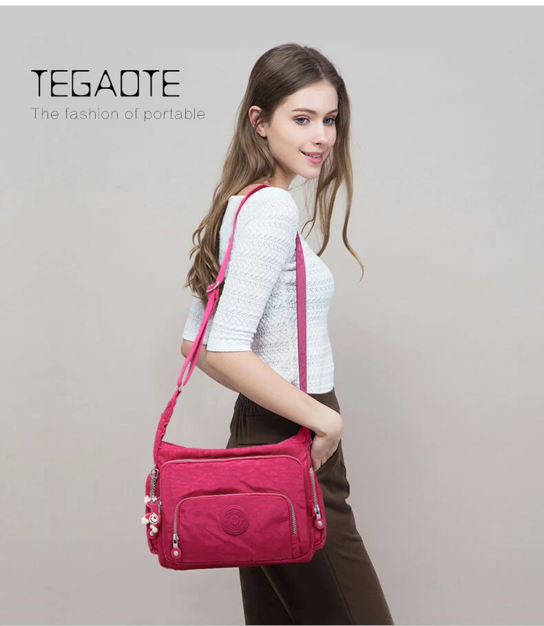 TEGAOTE, сумки-мессенджеры, женская сумка через плечо, женская сумка, женская сумка, большая вместительность, одноцветная пляжная дорожная сумка, Женская
