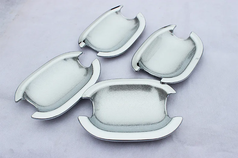 New Chrome Car Door Handle + Cup Bowl Cover Trim With Smart Entry Buttons For Chery Tiggo 5 2014 2015 Accessories | Автомобили и