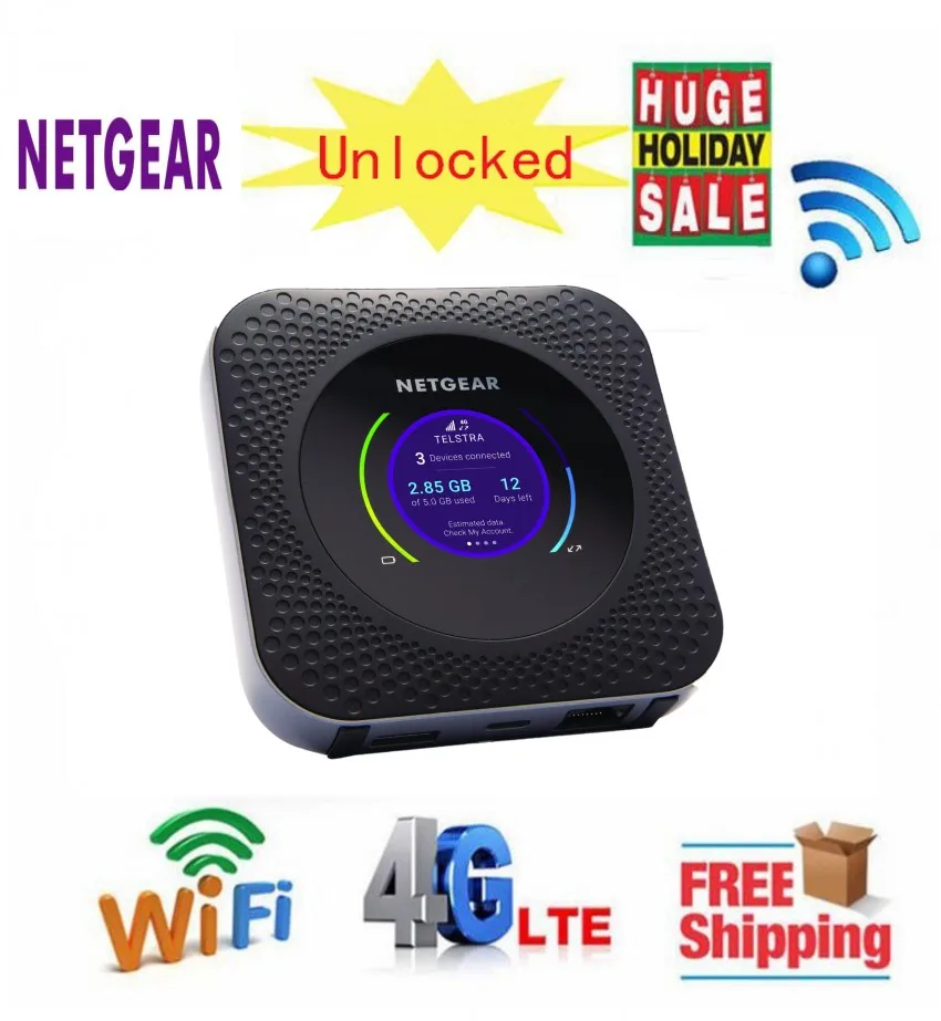 Разблокированный Мобильный маршрутизатор Netgear Nighthawk M1 MR1100 LTE CAT16 4GX Gigabit скорость