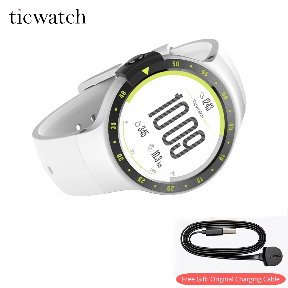 Ticwatch S смарт часы Android Wear Bluetooth 4 1 WI FI gps сердечного ритма IP67 Водонепроницаемость