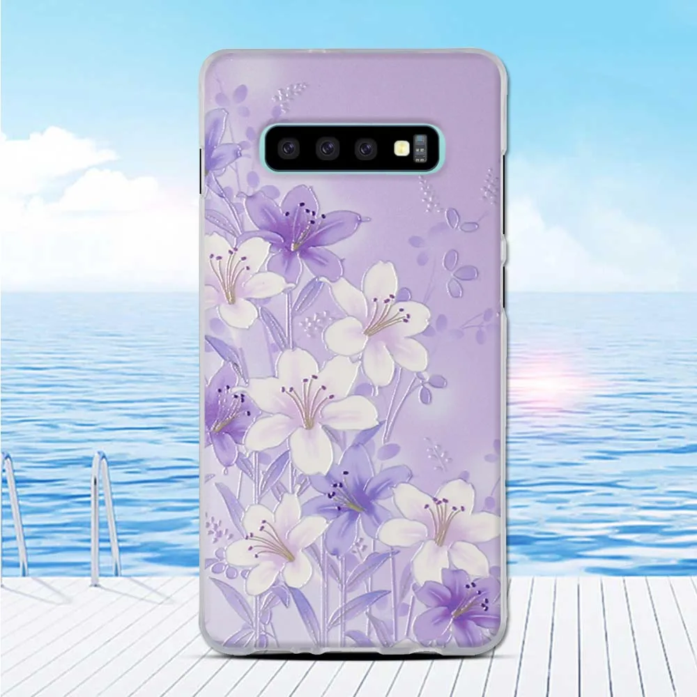 For Samsung Galaxy S10 Plus Case Soft Silicone Fundas Pattern Bumper S 10 TPU Cover | Мобильные телефоны и аксессуары
