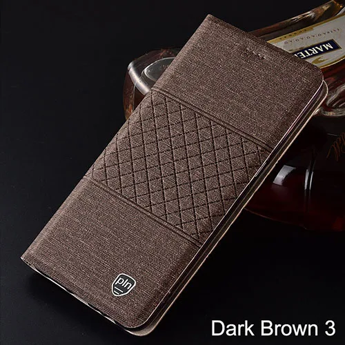 dark bronw 3 Чехол для zte Blade V10 Vita, кожаный чехол с откидной крышкой в клетку для zte Blade V10, чехол s Coque - Цвет: dark bronw 3