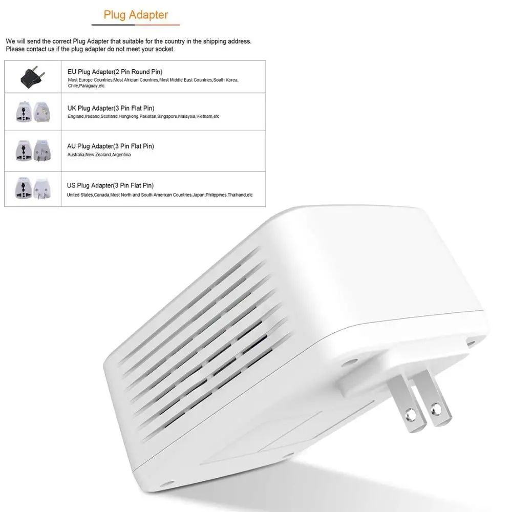 Tenda PH10 беспроводной Wifi Powerline 1000 Мбит/с Комплект гигабит 2 4G/5G двухдиапазонный
