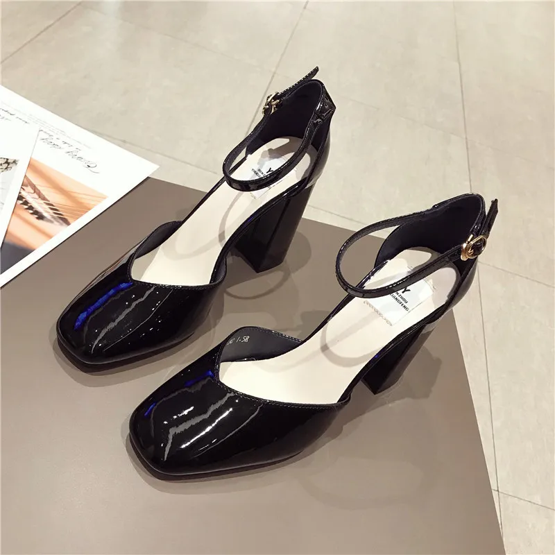

2019 Ankle Strap Heels Women Sandals Summer Shoes Women Open Toe Chunky High Heels Party Dress Sandals