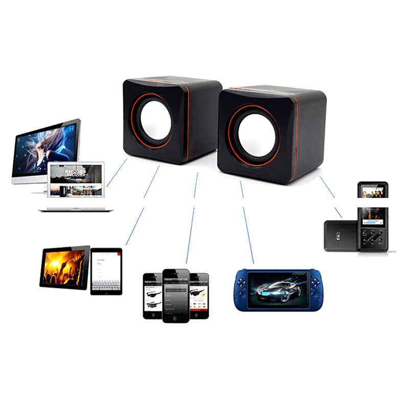 USB Мини компьютер динамик Настольный Ноутбук небольшой портативный дешевый