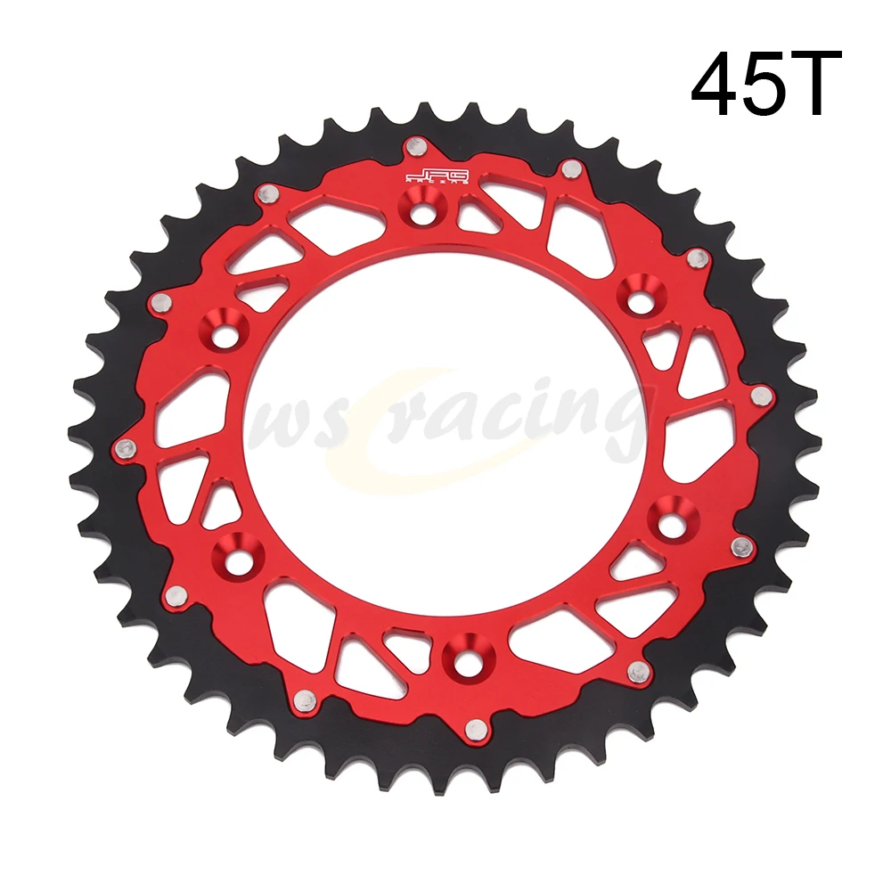 45T 47 т 48 49 50T 51 т 52 сзади звездочки для Honda CR CRF XR CRM 125 150F 230F 230L 250 250X 250R 400 450R 450X500 650R - Цвет: 45T