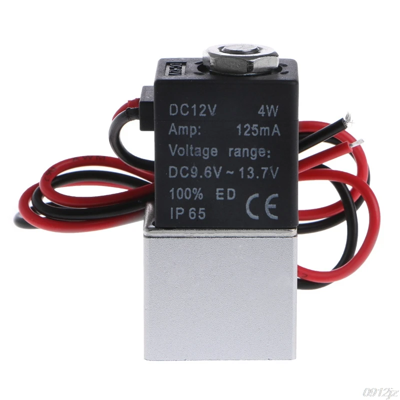 Электромагнитный клапан постоянного тока 12 В 2 ходовой нормально закрытый прямое