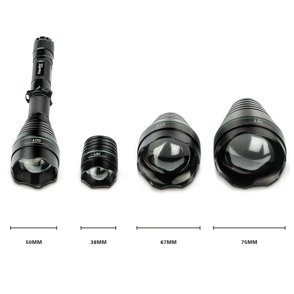 Новый дизайн перезаряжаемый светодиодный светильник для охоты Uniquefire 1508 XRE