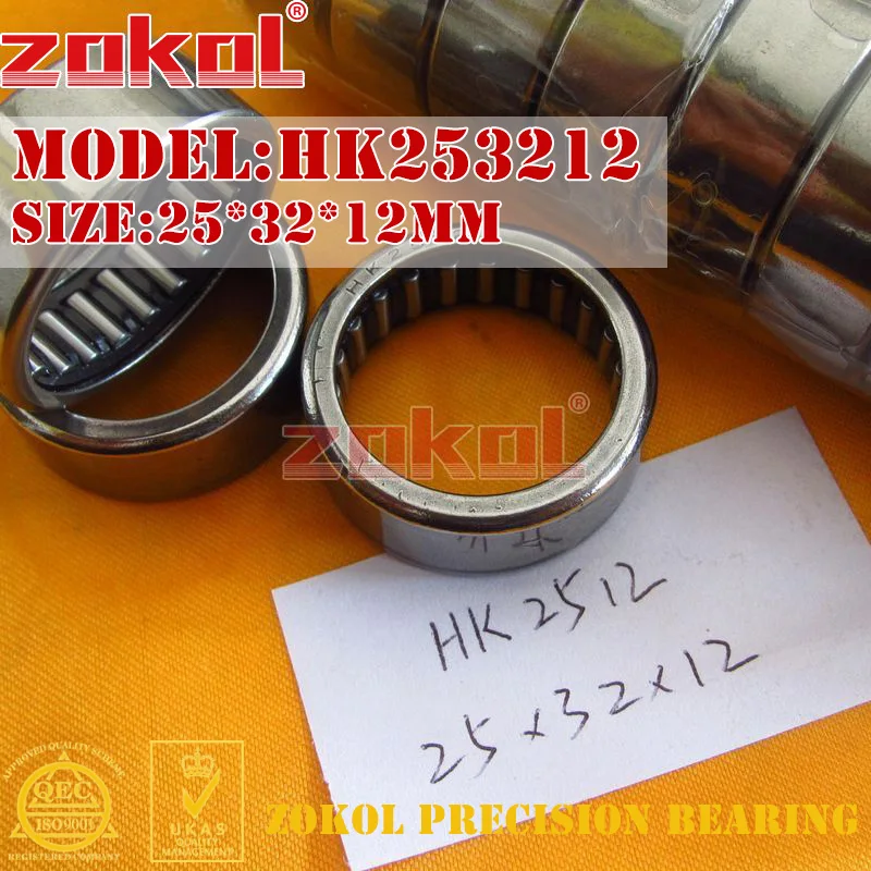 Игольчатый подшипник ZOKOL HK253212 HK2512 HK253216 HK2516 HK253220 HK2520 25*32*12/16/20 мм|bearing bearing|bearing roller