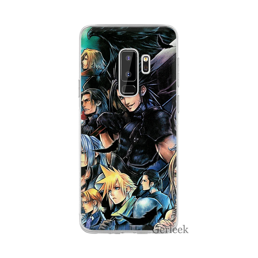 Чехол для Samsung Galaxy J1 J2 J3 J5 J7 Prime 2015 2016 2017 Final Fantasy VII FF7 жесткие чехлы