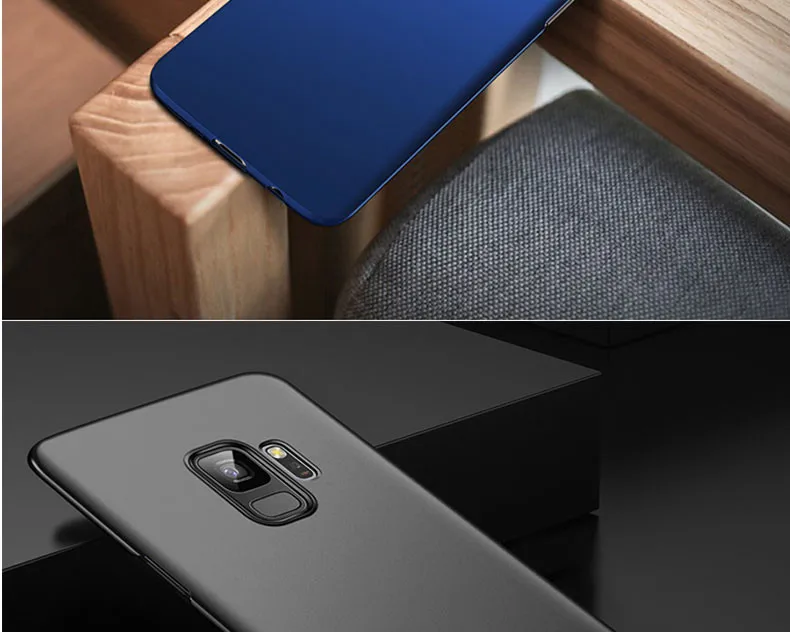 Vgcjok Роскошный тонкий матовый Жесткий Чехол для samsung Galaxy S8 S9 Note 8 9 S7 край S8 S9 плюс A6 A8 плюс защитный чехол